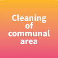 Cleaning of communal area