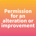 Leasehold/Freehold - Permission for alteration or improvement
