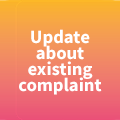 Update about existing complaint
